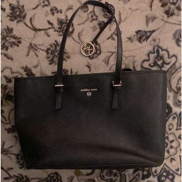 MICHAEL Michael Kors Handbags - Michael Kors Black Large Leather Tote.